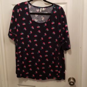 Navy Polka Dot Casual Shirt